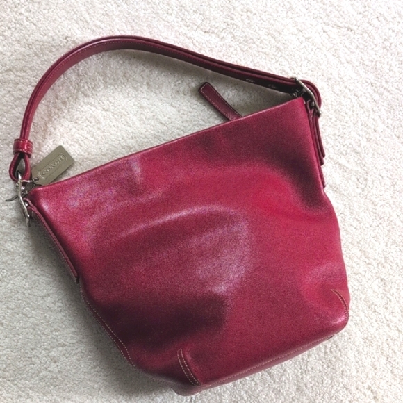 TODAY ONLY! Coach 9186 Legacy Soho Bucket Purse in Red, EUC - Picture 3 of 16